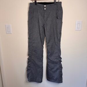 Obermeyer Insulated Ski Pants Teen XL (18) Grey Snow Winter Performance